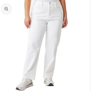 Scotch & Soda Women's Cream Straight Leg Jeans